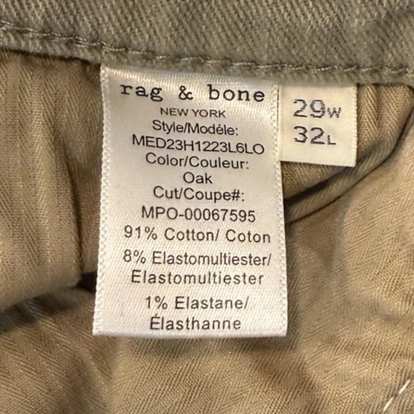 rag & bone Fit 2 Slim Oak Denim Jeans - Picture 8 of 8